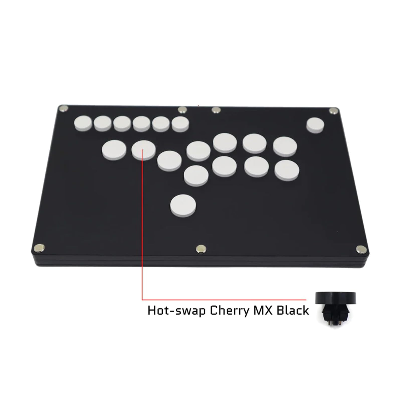 Tastiera Joystick Fight Stick Controller di gioco Pulsanti meccanici Compatibile Abilità di gioco E Giocatori sportivi Tastiera da gioco