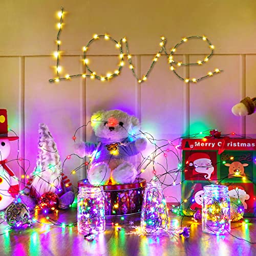 Decute 500Led Christmas Tree Lights Fairy String Light 164Ft Green Copper Wire Warm White And Multicolor Dimmable With Remote, Ul Cerficated Twinkle Light For Party Wedding Indoor Outdoor Decor #TOP3