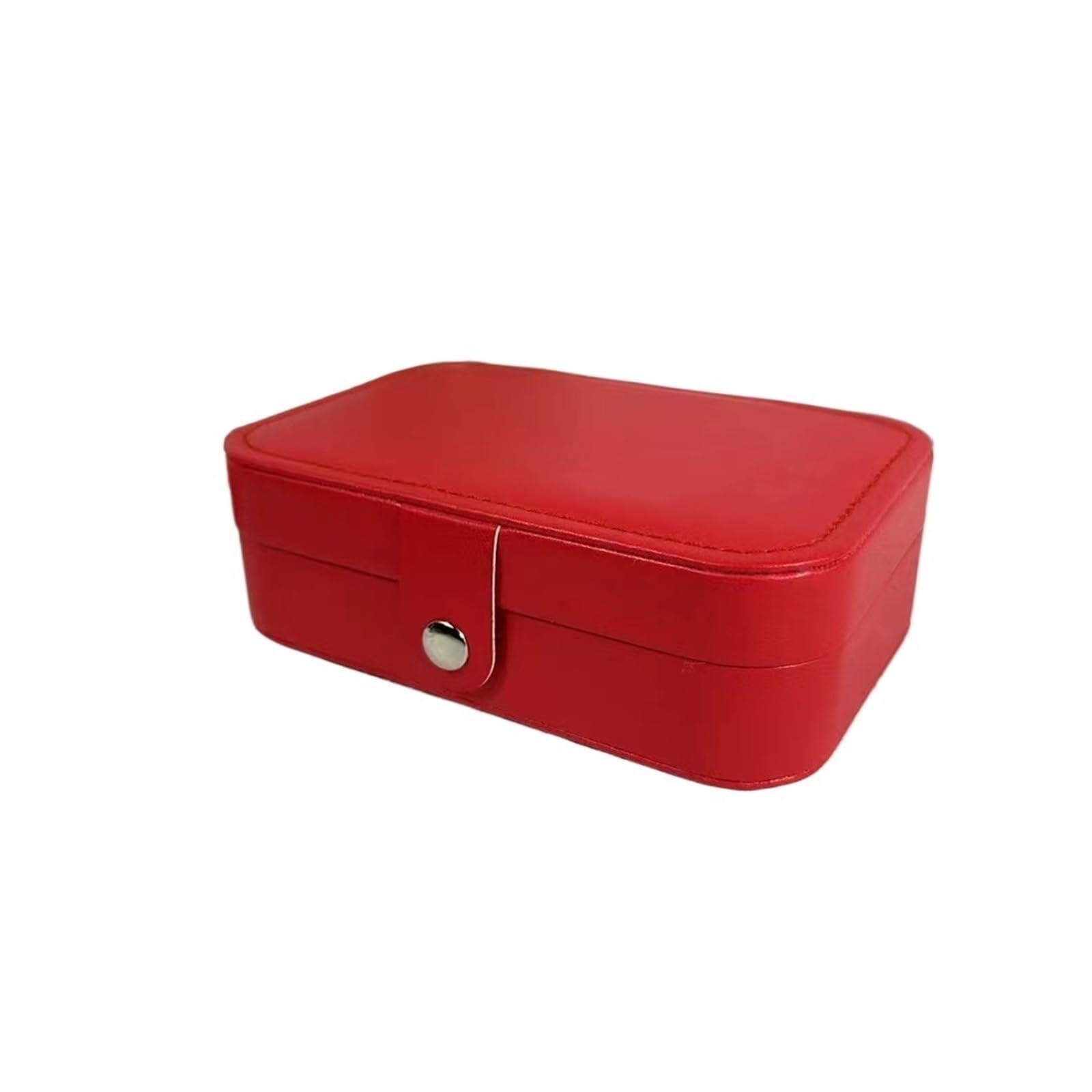 ZHAOQIN Jewellery Box Medium Jewelry Storage Box Simple Double-layer Exquisite Necklace Ring Packaging(Red)