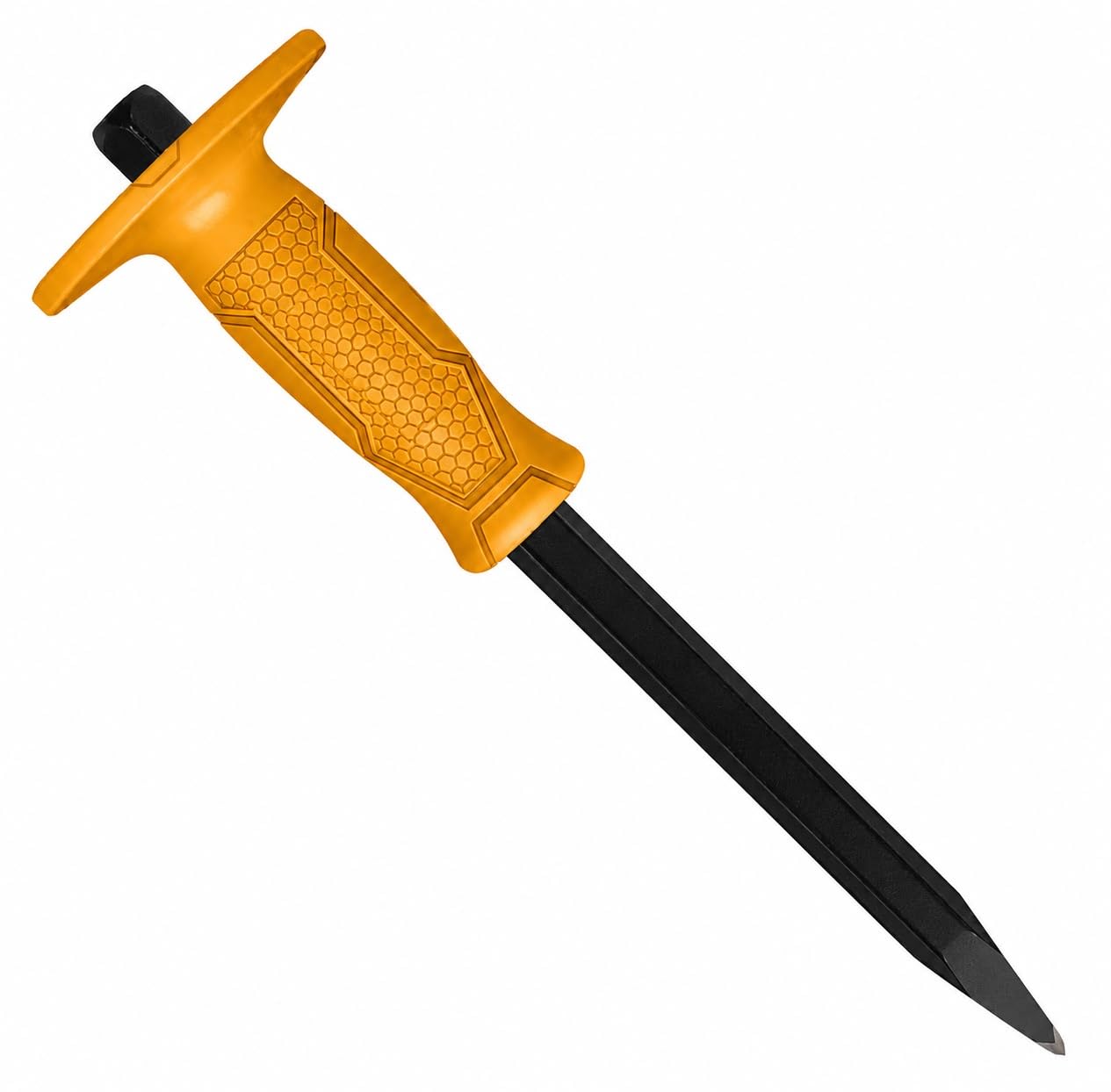 Point Stone Chisel 250mm (10") Durable, Ergonomic, And Powerful – Perfect For Demolishing/Masonry/Carving/Concrete Breaker/Chiseling Stone-image-14