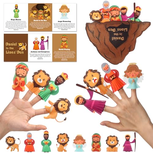 Motipuns 10 Pcs Daniel in The Lion's Den Felt...