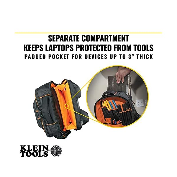Klein Tools 55456BPL Tradesman Pro Tech Rucksack, 55439BPTB – Bild 6