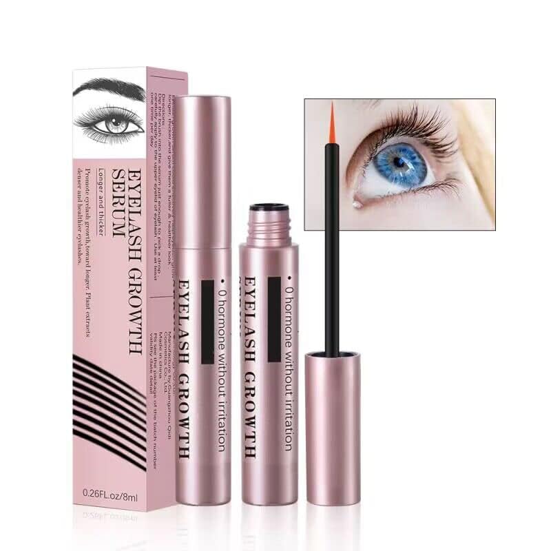 zalati Eyelash Growth Serum Rapid Growth Serum with Mascara Stick for Natural Eyelash Enhancing Tools - 8ml - Image 2