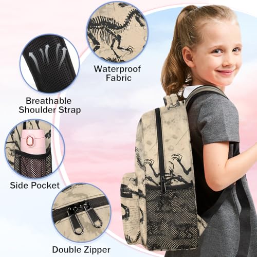 Cool Dinosaur Skeleton Backpack for Women Men Shoulder Computer Laptop Adults Backpack Sports Hiking Gym Workout Travel Casual Daypack4