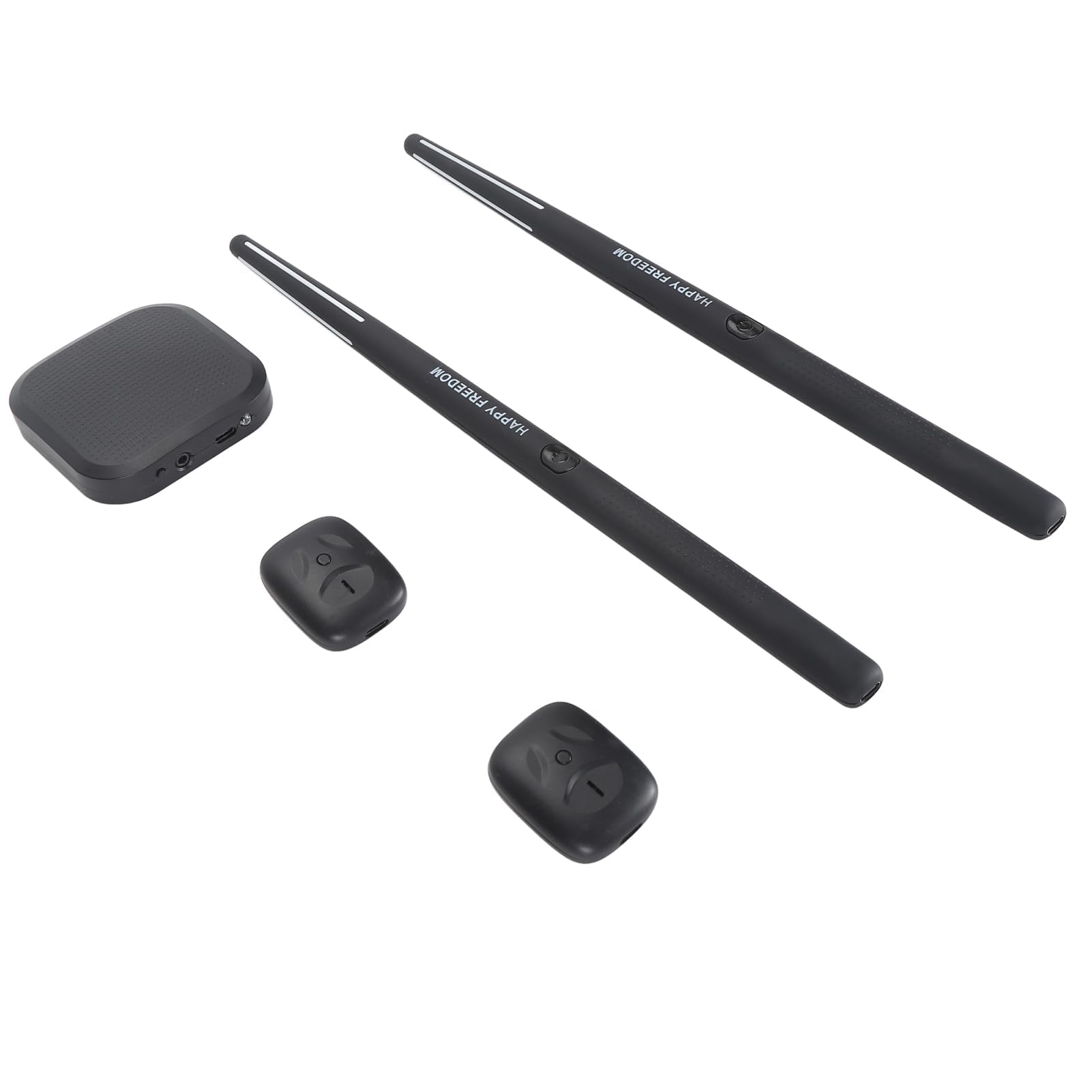 Ejoyous Virtuelles Schlagzeug Set, Elektronisches Air Drum Virtual Drum Set Lufttrommel- mit Bewegungserkennung 2 Trommelstöcken, 2 Fußpedalen