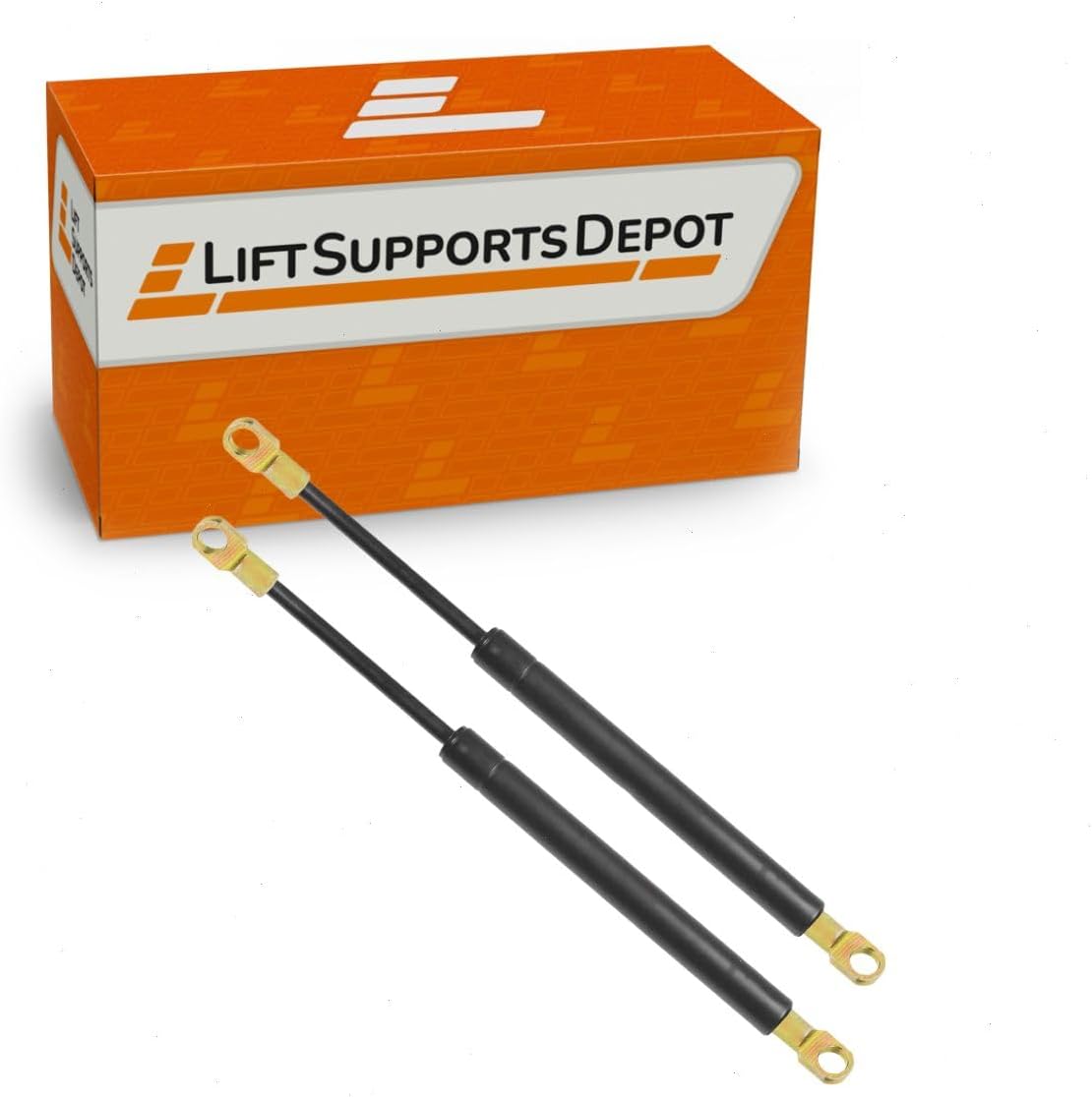 Lift Supports Depot Qty (2) Eyelet Hole=10mm=3/8 Inch=.39 Inch Lift Supports 24 Inch Extended x 60lbs Shocks Struts