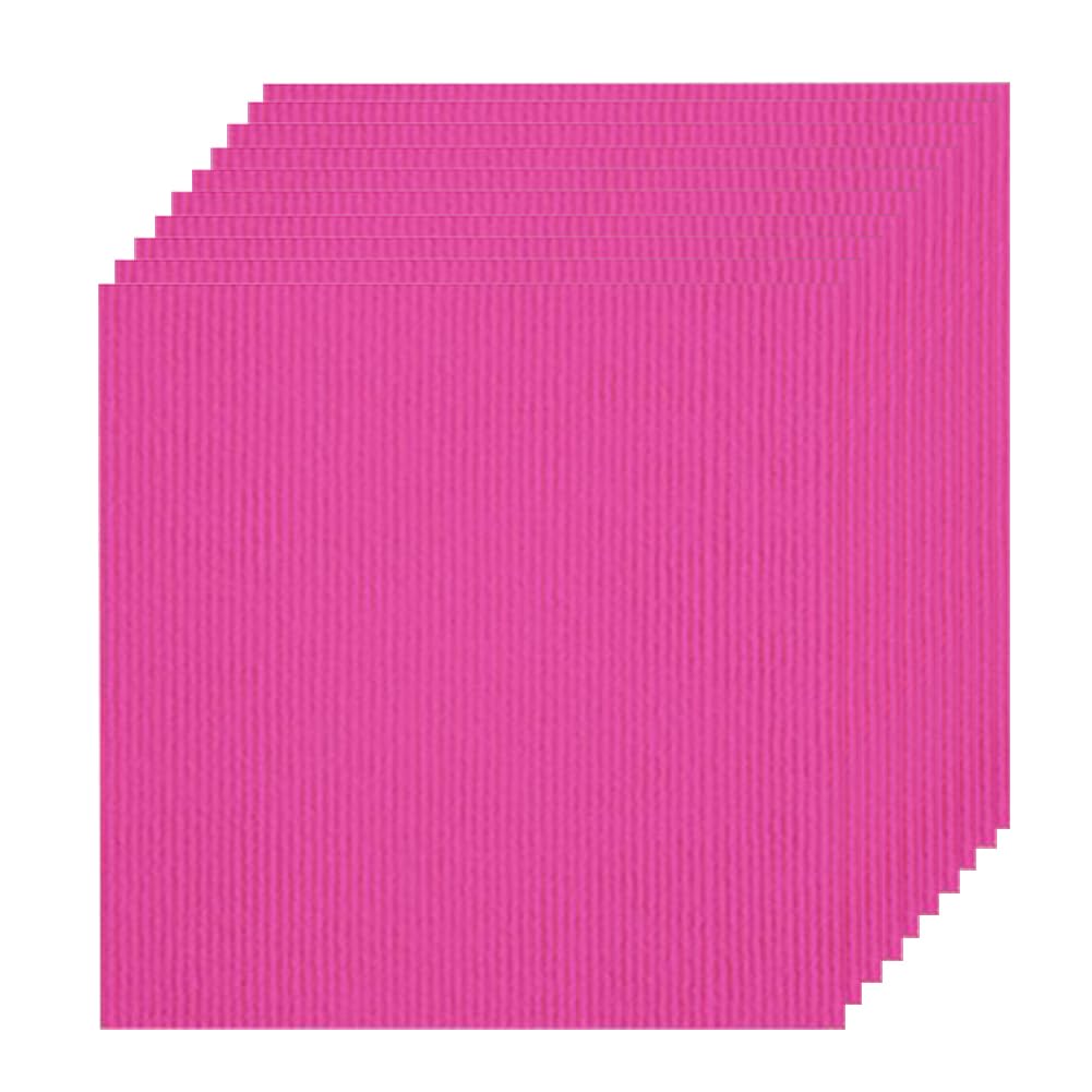 10 Pcs Carrés de Moquette Autocollants Dalles de Sol Carreaux de Sol Faciles Décoller et Coller Dalles de Moquette Antidérapantes et Résistantes pour Salon et Chambre Rose Vif 30x30cm