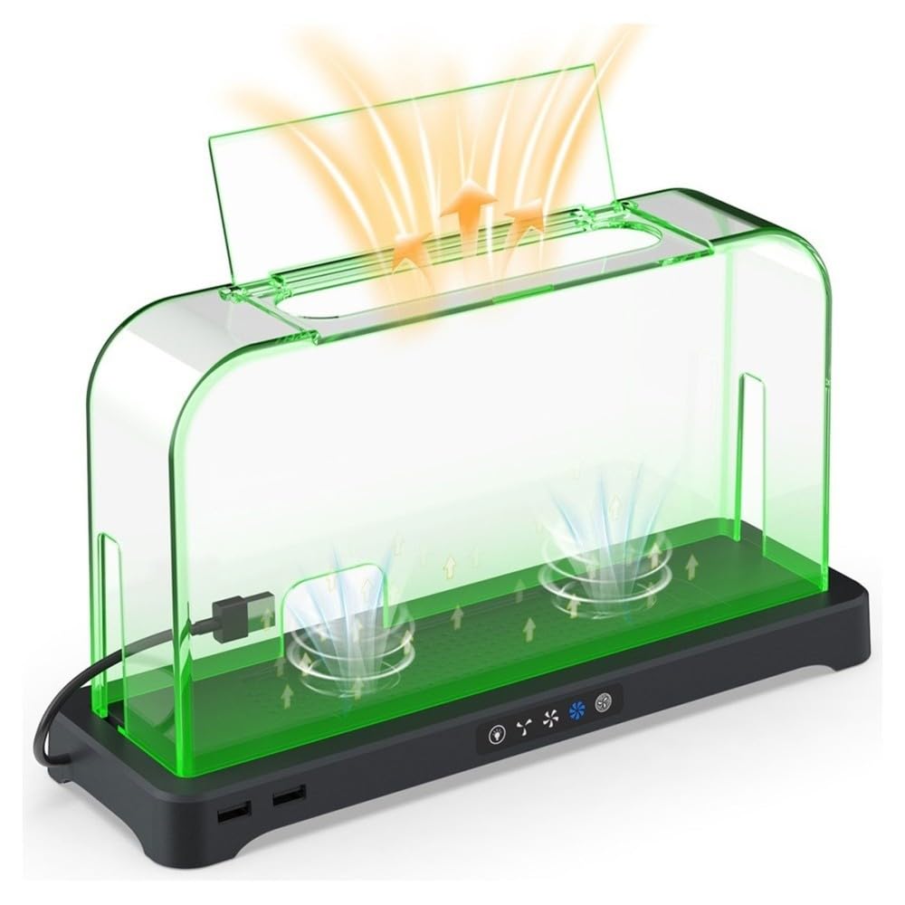 Aundhegrtt Supporto per Esposizione per Console Ventilato con Luce