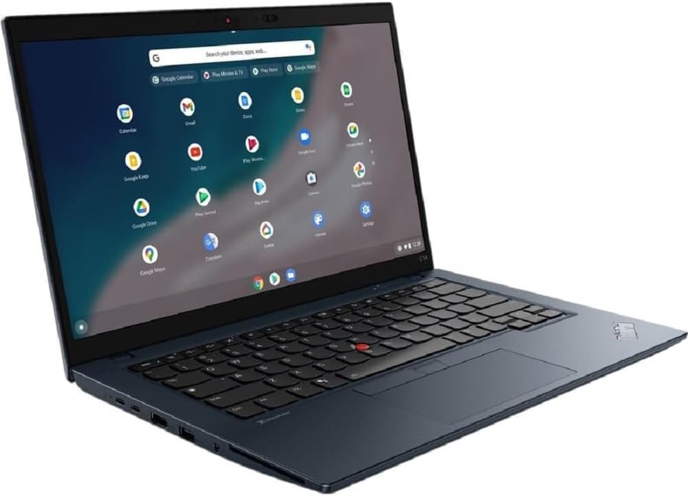 Lenovo ThinkPad C14 Gen 1 21C9000FUS 14" Chromebook - Full HD - 1920 x 1080 - Intel Core i5 12th Gen i5-1245U Deca-core (10 Core) - 8 GB Total RAM - 8 GB On-Board Memory - 256 GB SSD - Abyss Blue