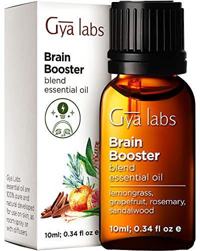 Gya Labs Brain Booster Essential Oil Blend (10ml) - Grounding & Clarifying