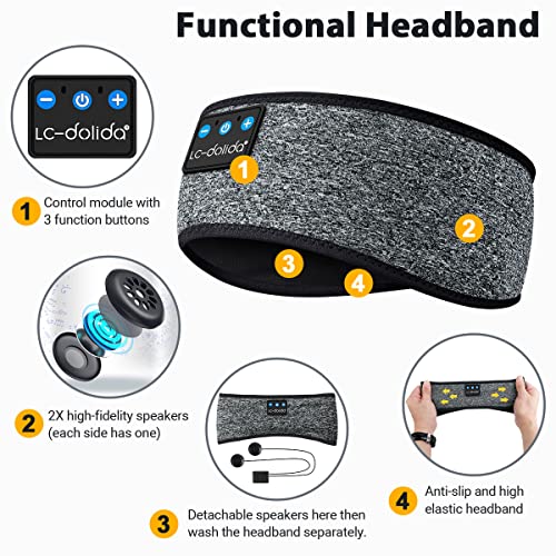 Lc-Dolida Sleep Mask With Bluetooth Headphones #TOP5