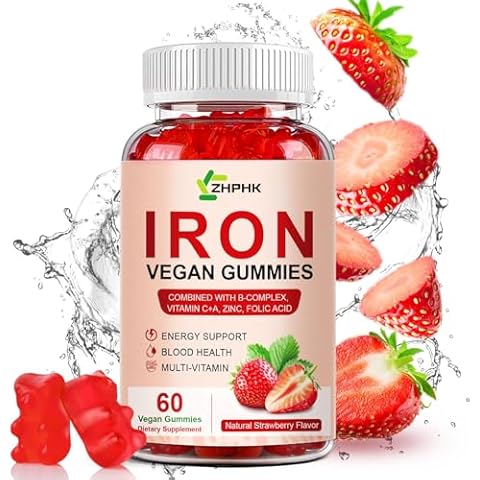 ZHPHK Iron Gummies with Vitamin C Cover