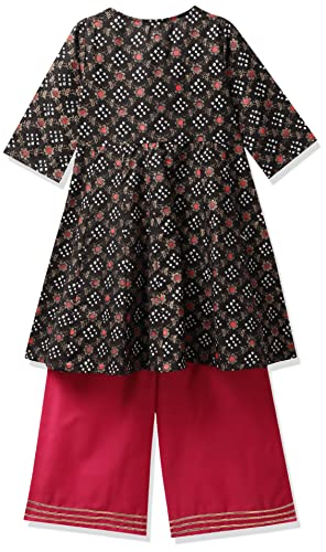 Image of Bitiya By Bhama Girl's Cotton Blend Kurta & Palazzo