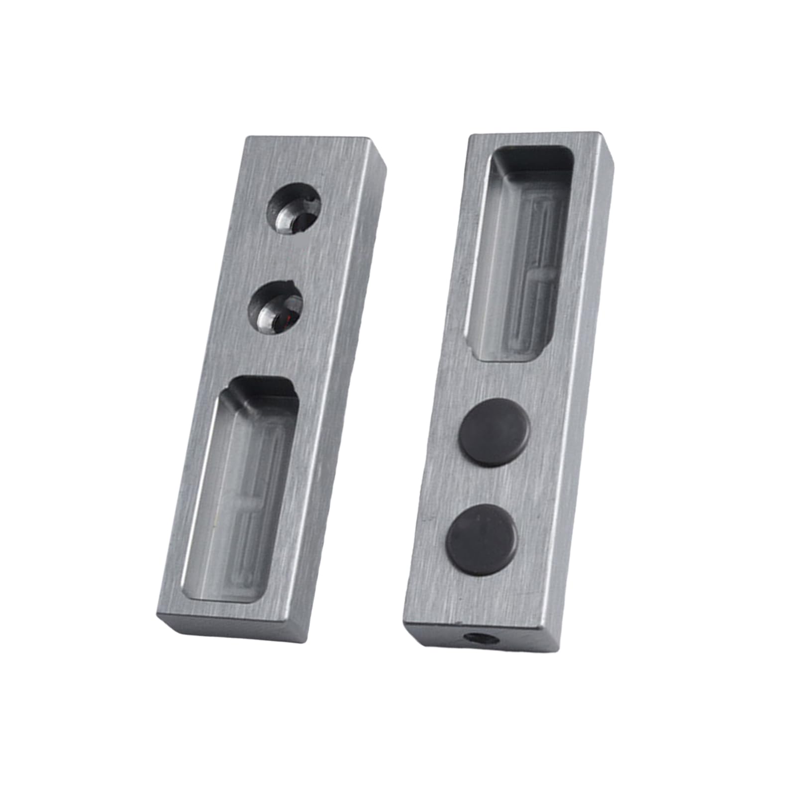 Of 2 Wardrobe Poles Flanges Brackets Portable Sturdy Aluminum Designs for Bedroom Organization Use Rustproof Closet Mount