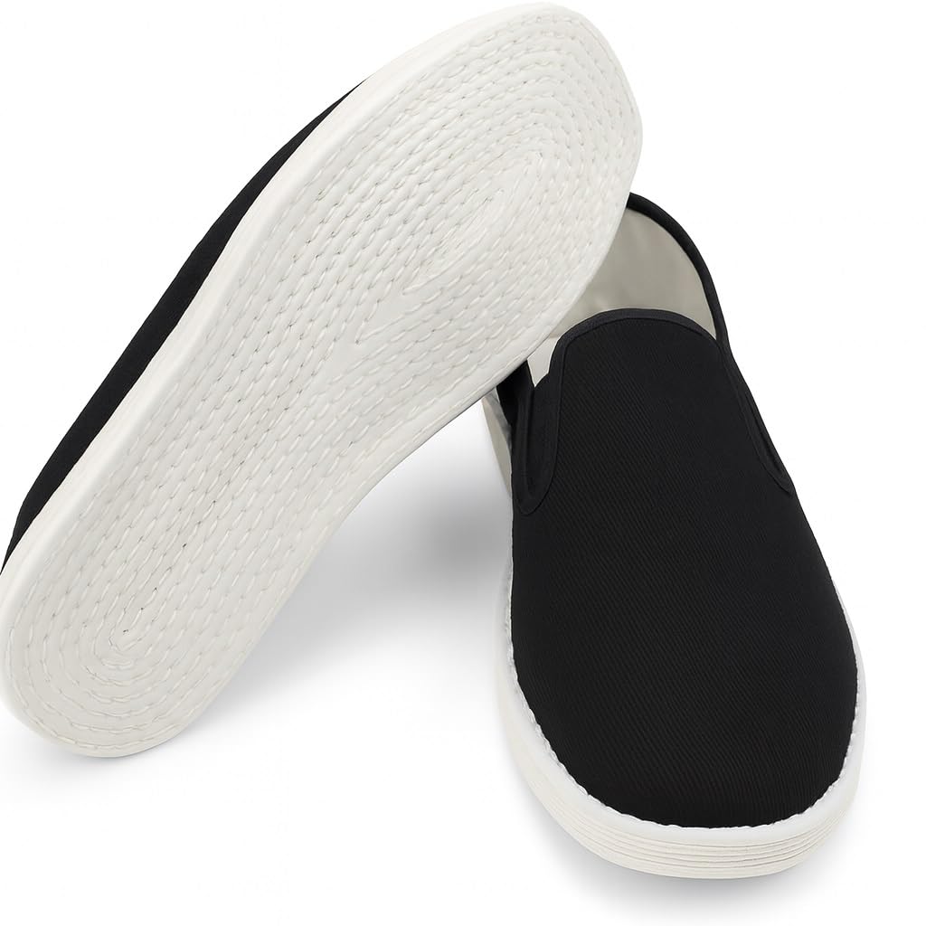 Lazutom Old Beijing Martial Art Kung Fu Tai Chi Cotton Sole Canvas Shoes