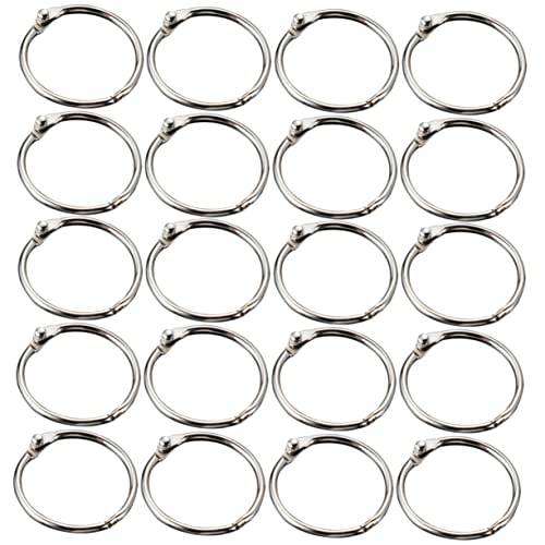 ARTIBETTER 50Piezas Anillos Libros y Archivos Anillos de Bricolaje Oficina y Escuela