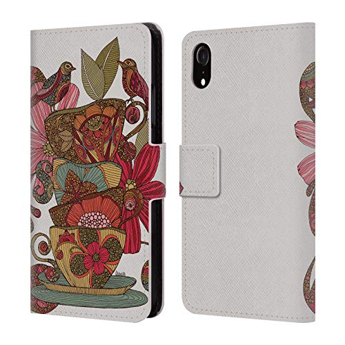 Funda iPhone XR libro Valentina tazas de té evita pantallas rotas y arañazos