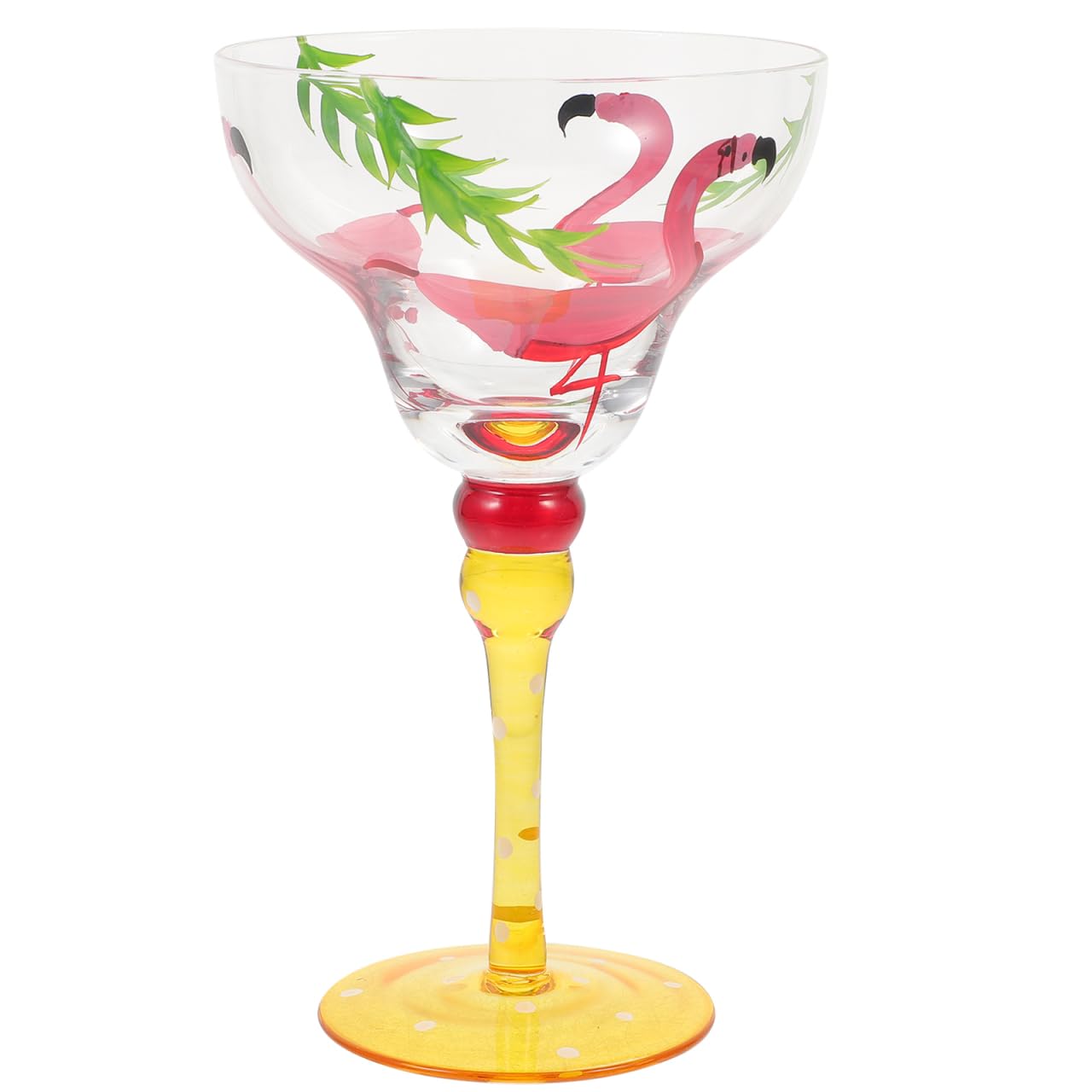 Verre à Vin Flamant Rose Créatif - Verre à Cocktail Original Et Élégant 25.2cm
