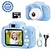 Produktbild ASIUR Kinder Digital Kamera Spielzeug Kleinkind Fotokamera 2 Zoll HD-Bildschirm 1080P Videokamera Jungen und Mädchen Geschenke für 3 bis 8 Jahre alt (Blau)