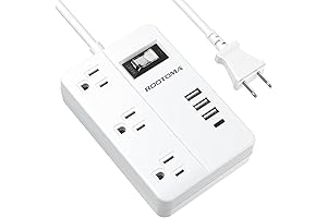 ROOTOMA 2-Prong Extension Cord with USB-C