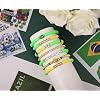 World Soccer Game-day Cup Bracelet Stack Set 7pcs Softball/Baseball/Basketball/Soccer/Volleyball/Tennis/Football Stretch Sports Fans Jewelry Sports Beaded Bracelets with Charms