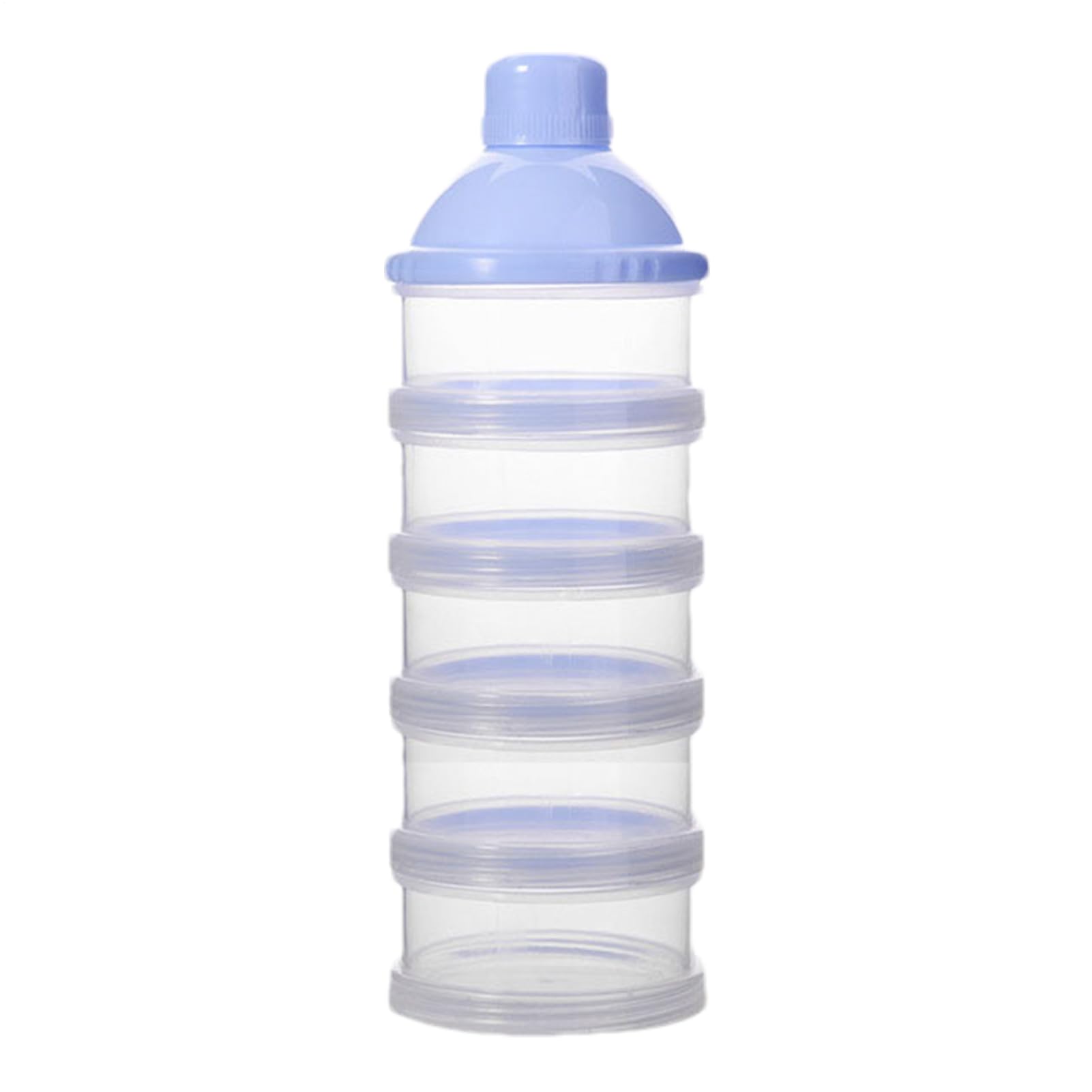 Contenedor de viajes de fórmula para bebés, dispensador de fórmula de viaje | Dispensador de fórmula portátil,5 capas apilamiento de apilamiento desmontable funda de leche portátil para