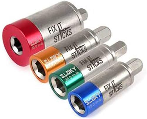Miniatura 4 de Fix It Sticks FISTLS11-T Kit de limitador de par de torque de 65, 45, 25, 15 pulgadas libras con llave en T de 16 bits y funda de lujo con cremallera