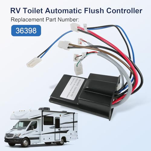 Image of 36398 RV Toilet Flush Controller Replacement for Thetford Tecma | Silence Plus Automatic Flush Controller