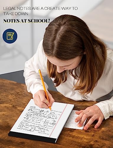 Legal Pads 8.5 x 11 White Note Pads Paper 8-1/2 x 11 Lined Paper Pad 8.5 x 11 White Legal Pad 6 Pack Notepads 8.5 x 11 Lined Writing Pads of Paper 8.5 x 11 Notepad White Paper Pads image 3