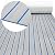 Hzkaicun EVA Foam Boat Decks Flooring Faux Teak Boat Decking Self Adhesive Marine Non Slip Boats Floors Mats Foam Deck Sheets for Fish Boats Yacht Kayak Boat floor (94x16in Light Grey on Blue)