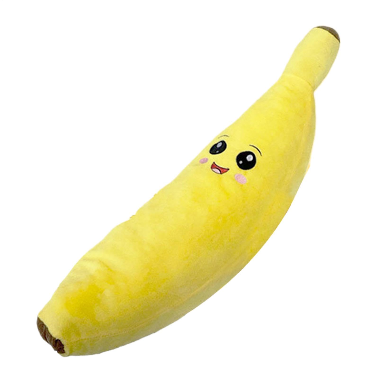 ccuzs Plush Banana Dog Toy, Squeaky Chew Toy for Puppies, Soft Banana Toy for Dogs, Cute -Entertaining Chew Toy for Bored Pets, Perfect for Playtime and Teething Relief