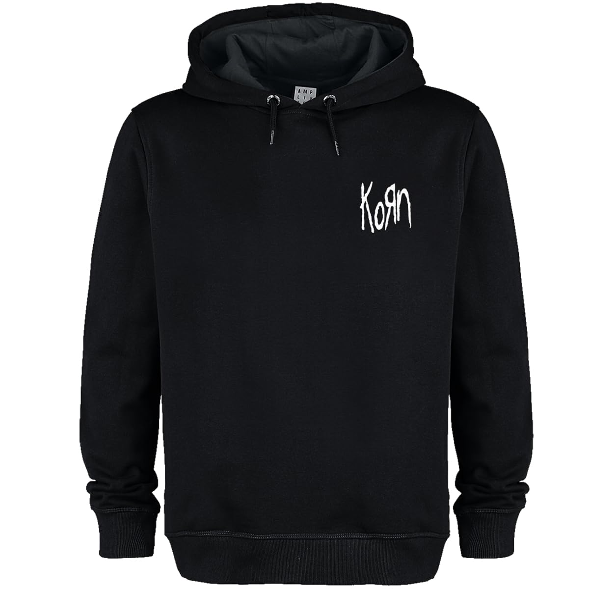 Amplified - Sudadera Lineart Issues Korn para Adultos Unisex (M) (Negro)