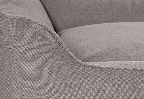 Knuffelwuff Hundebett Crispino aus Velours mit Handwebcharakter Übergröße XXXL 155 x 105cm Grau - Abnehmbarer Bezug - leicht zu reinigen - für große, mittelgroße und kleine Hunde