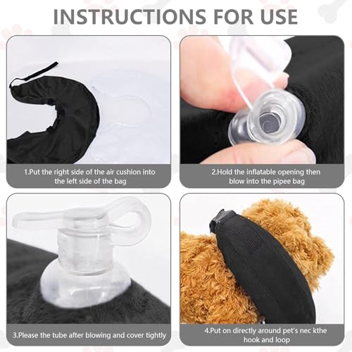 Emwel Inflatable Pet Protection Cover Washable Protective Collar for Small dog and Cat - Small cat - Image 6
