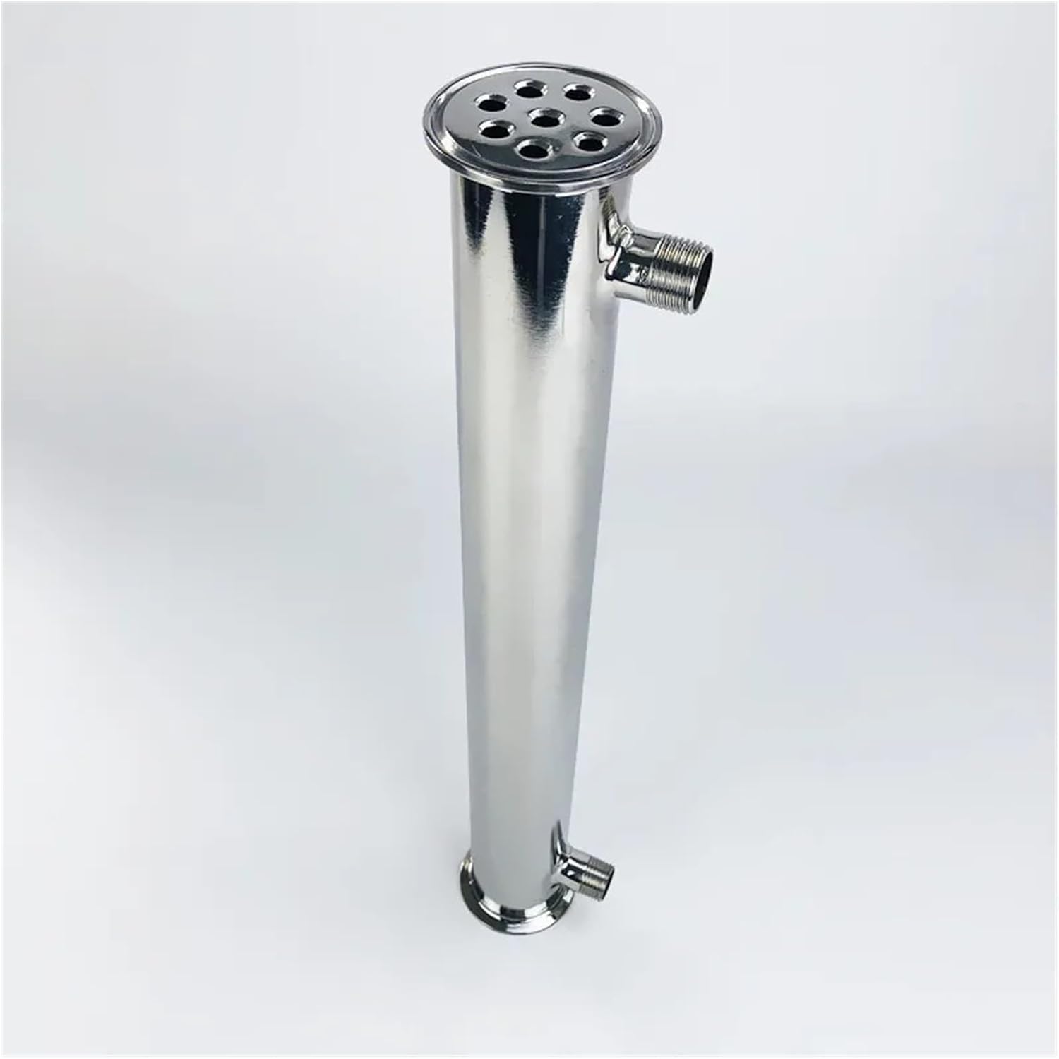 2" 51mm(OD64mm) Condenser, Reflux,Dephlegmator. Length 400mm,with 1/2" Male Thread, Steel 304