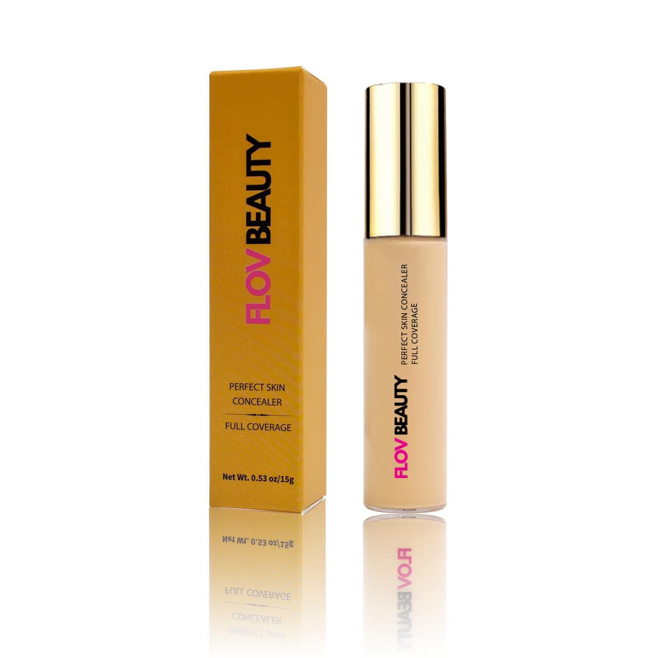 Flov BeautyUrbanGlow ConcealCreme, Flawless Concealer for Natural Coverage, Camouflages Redness and Blemishes, Perfect for Normal to Oily Skin (Sand #2)