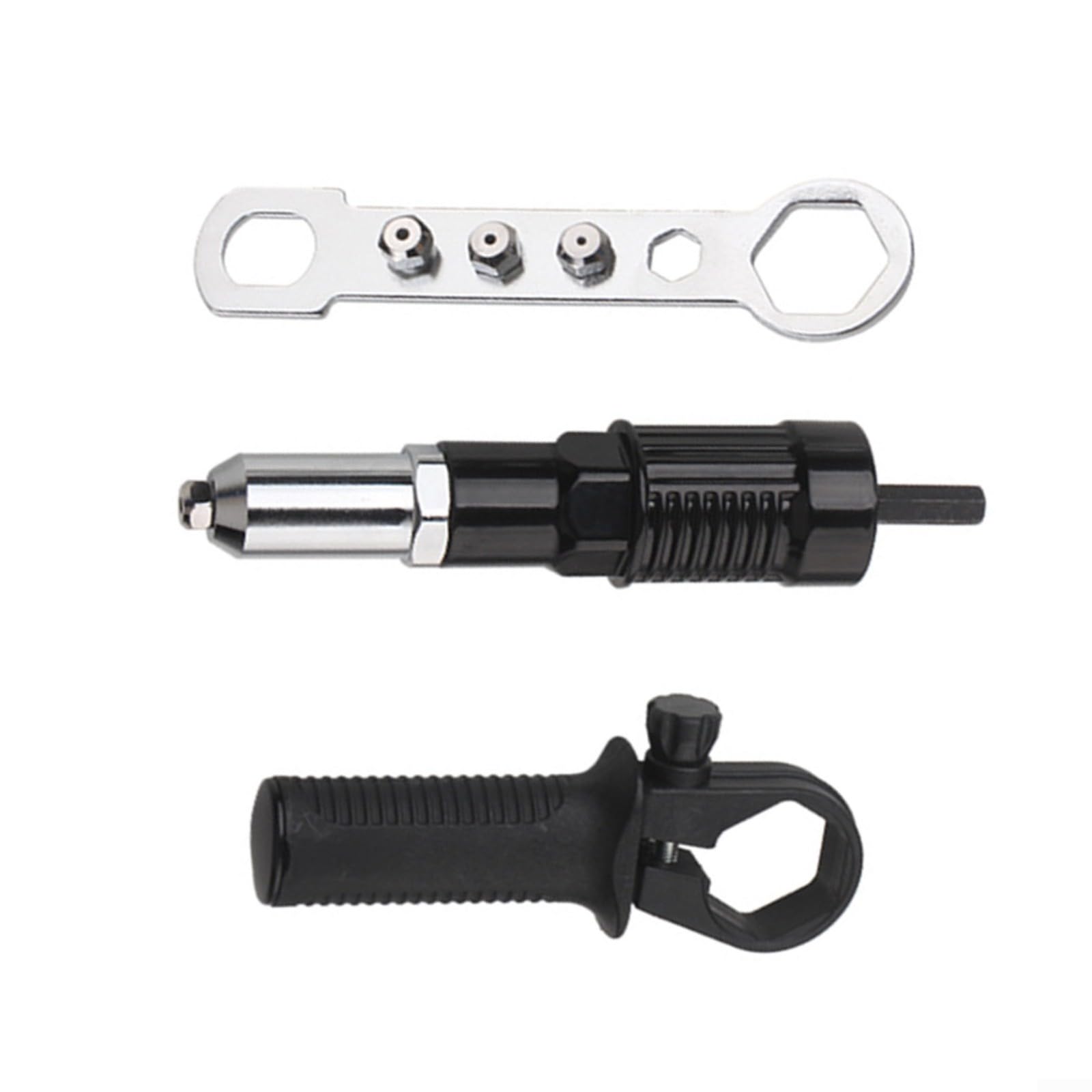 NexRen Kit Adattatore per Rivettatrice per Trapano Elettrico in Acciaio