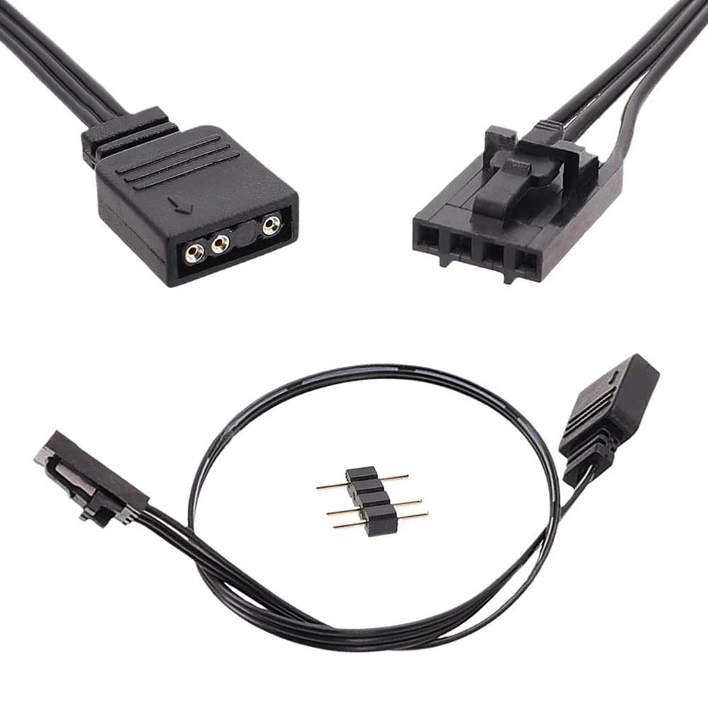 Adaptador RGB de 4 pines para Corsair Commander Core, cable iCUE Commander, conector ARGB 5V 3 pines