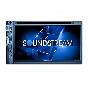 Soundstream VR-7HB 7 inch Double Din Car Stereo HD Screen | Touchscreen 2 Way Android Phonelink Car Audio Receiver | 7” Car Radio Multimedia in-Dash | Supports Bluetooth Camera DVD AUX USB SD MP3