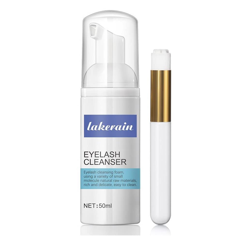 Eyelash Shampoo Cleanser | Gentle Formula without Irritation | For Home Use and Salon | Safe Makeup & Mascara Remover For Natural Lashes | Eyelash Extensions Cleanser | For Women | 50ml