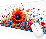 【TAPIS DE SOURIS EXTRA LARGE 】: Grand tapis de souris gaming pouvant accueillir un clavier, une souris et un ordinateur portable, offrant ainsi un espace généreux pour les jeux professionnels ou le travail de bureau