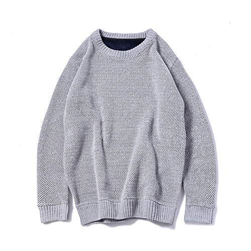 Jersey de cuello redondo para hombre más terciopelo engrosamiento suéter de los hombres