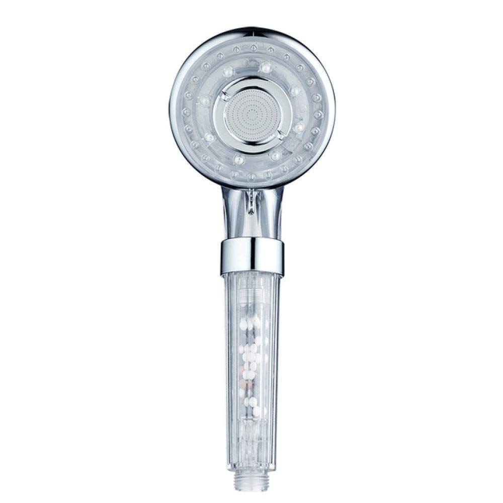 Zjhle Clear 3 Functions Water Saving Spa Shower Head Handheld Abs High Pressure Filteration Showerhead Bathroom Spray Nozzle,,China