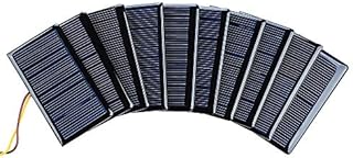 SUNYIMA 10Pcs 5V 60mA Mini Polycrystalline Solar Panels Cells 68mmx37mm/2.67"x1.45" for DIY Solar Cells Projects Toys