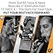WORLDS FIRST FACE SCULPTING GYM -4 Tools Working Out Over 60 Face Muscles/Face Lift In a Box/Fully Sculpt Your Cheeks, Neck, Jowls, Jawline, lips, Chin & Neck. NEVER-SKIP-FACE-DAY