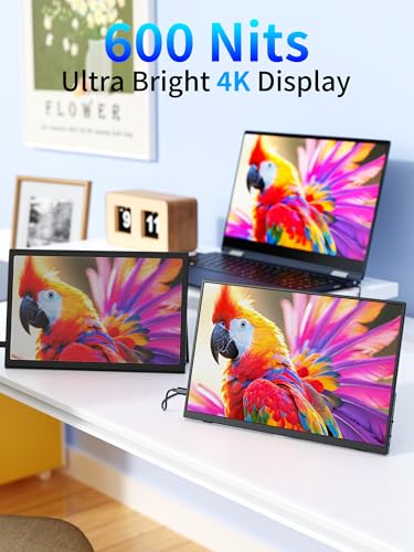 Image of MAGICRAVEN Portable Monitor, USB-C & HDMI Laptop Screen Extender,Second Display for Console with Built-in Speakers, Works with PS5, Xbox, Switch, Ideal for Travel, Home & Office - 13.3 inch