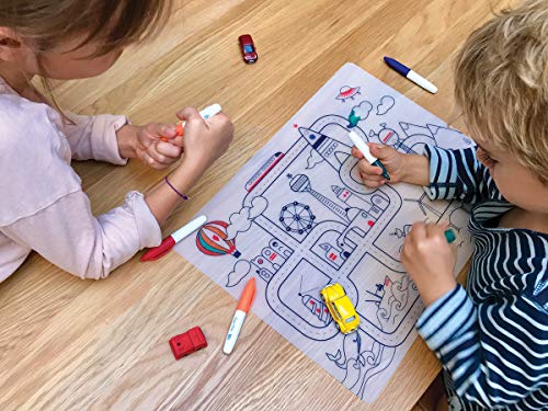 SUPER PETIT - Set da tavolo da colorare - Circuito...