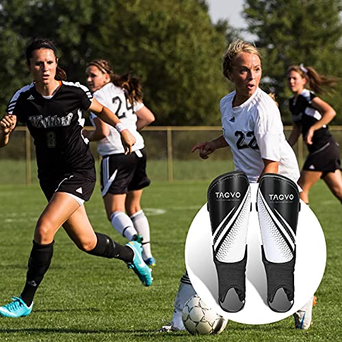 Image of TAGVO Soccer Shin Guards for Kids Youth - Protective Soccer Equipment for Boys Girls - Adults Men Women Soccer Shin Guards - Soccer Shin Pads for Kids 3-16 Years Old Girls Boys, High Impact Resistant