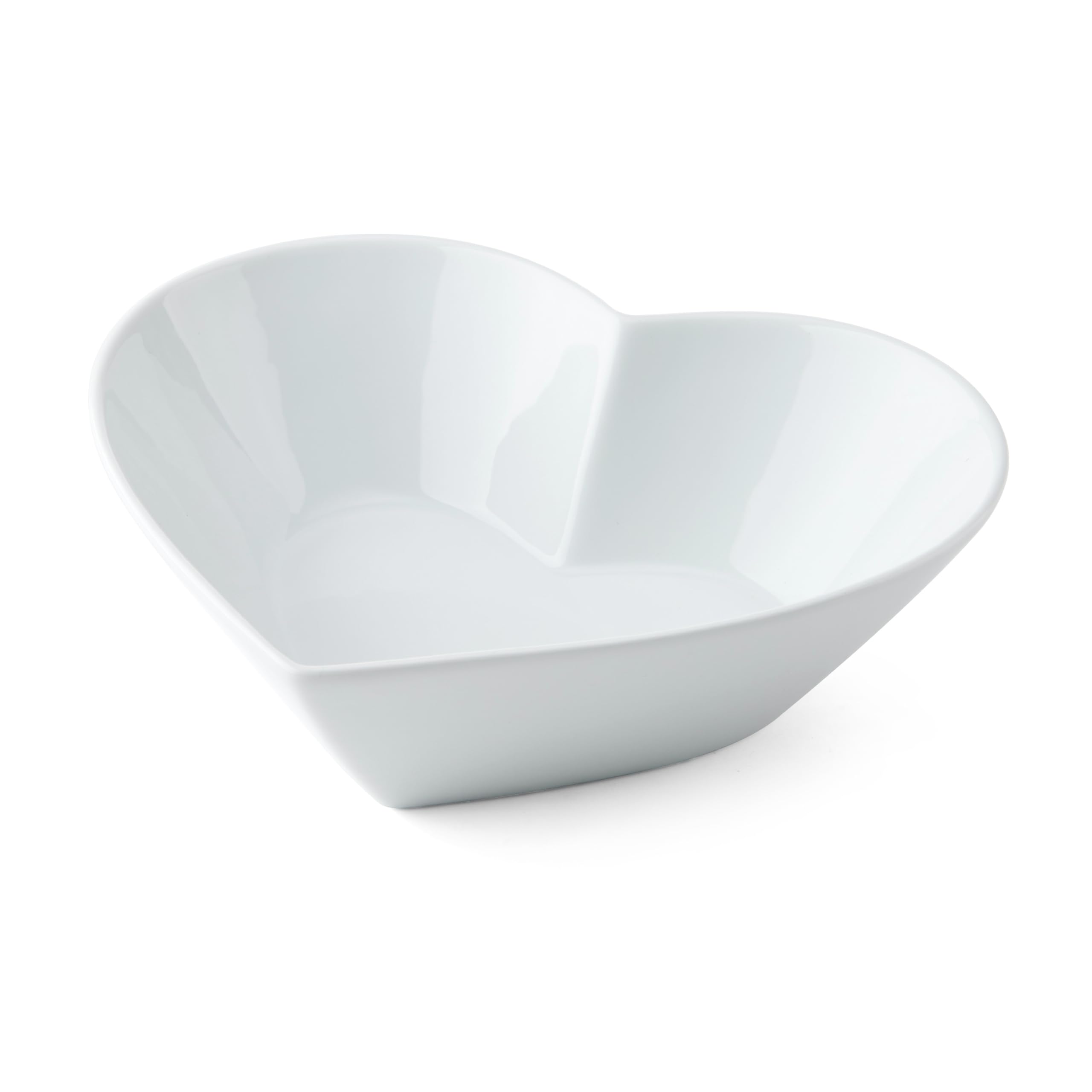 Amazon.com: Mikasa Chalk Porcelain Heart-Shaped Bowl, Large Heart
