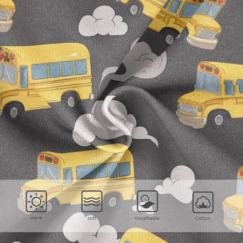 Yellow School Bus Girls' Underwear Cotton Clouds Girls Briefs Soft Toddler Underwear 2T3